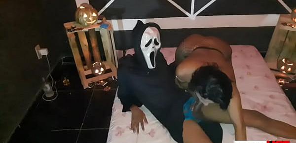  1 Edição especial de Hallowen com muita orgia e putaria, Danny Hot fode com geral só de dois em dois, com muita DP